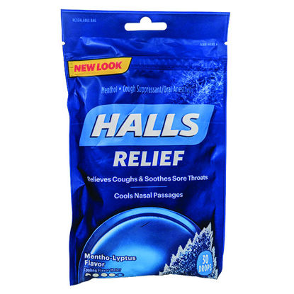 Picture of Halls menthol-lyptus cough drops 30 ct.