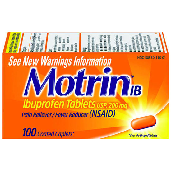 Picture of Motrin IB tablets 100 ct.