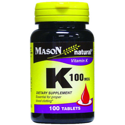 Picture of K 100mcg tablets 100 ct.