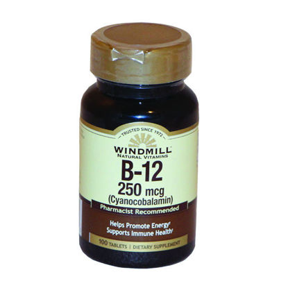 Picture of Vitamin B-12 250mcg tablets 100 ct.