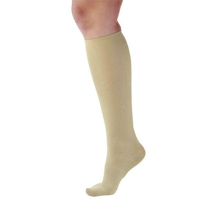 Picture of Womens beige light support - large 15-20 mmhg